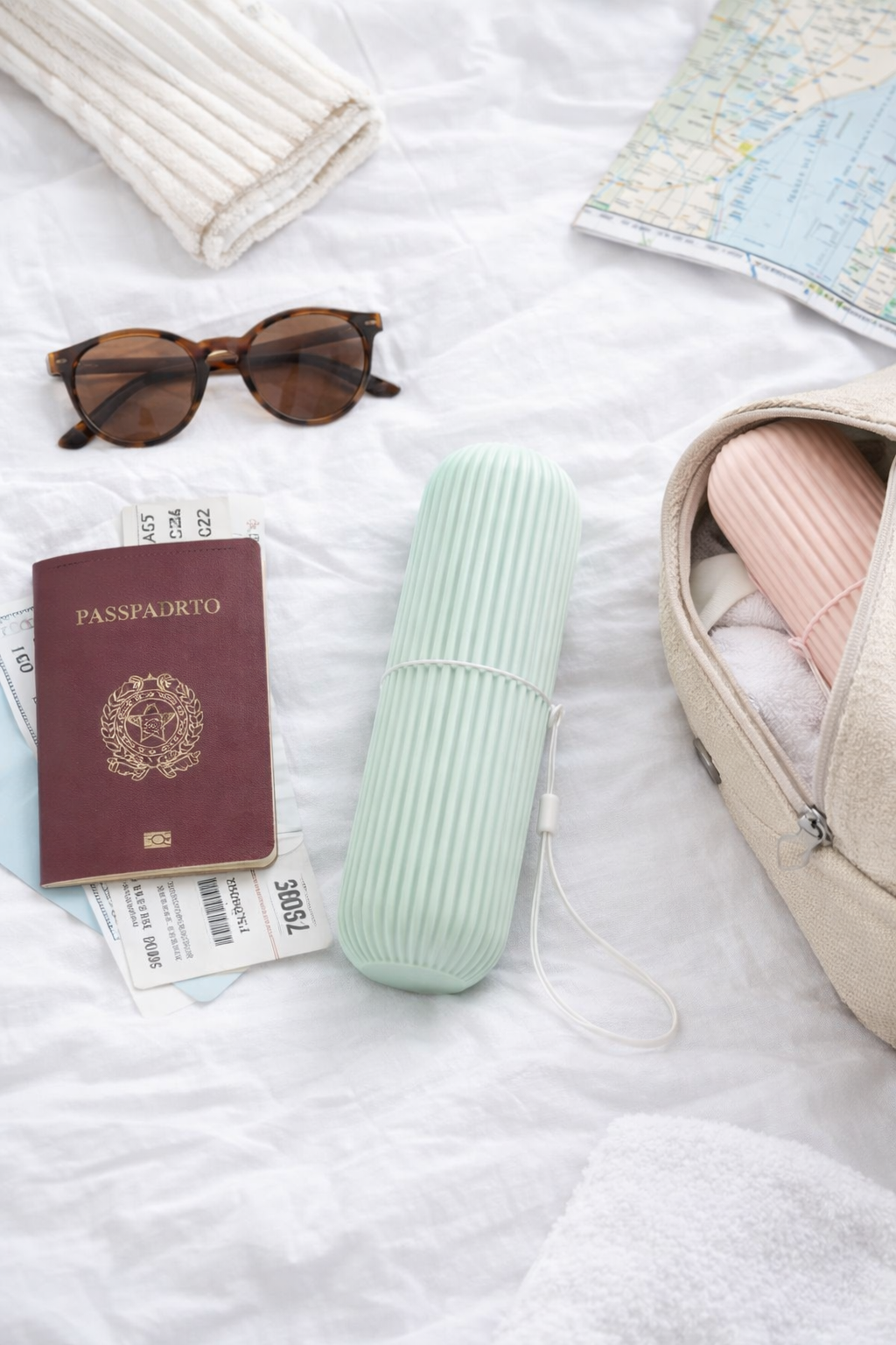 TravelSmilo – L'astuccio da viaggio in silicone per spazzolino e dentifricio